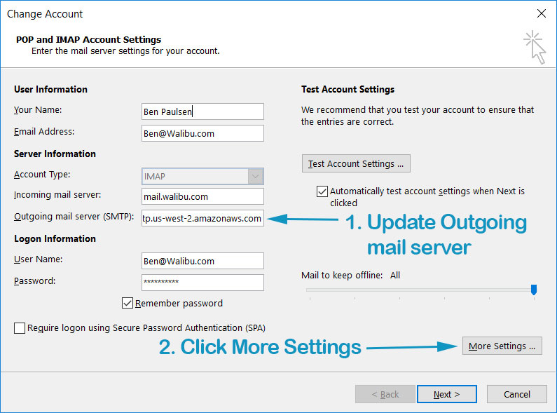 Amazon SES Setup Step 1